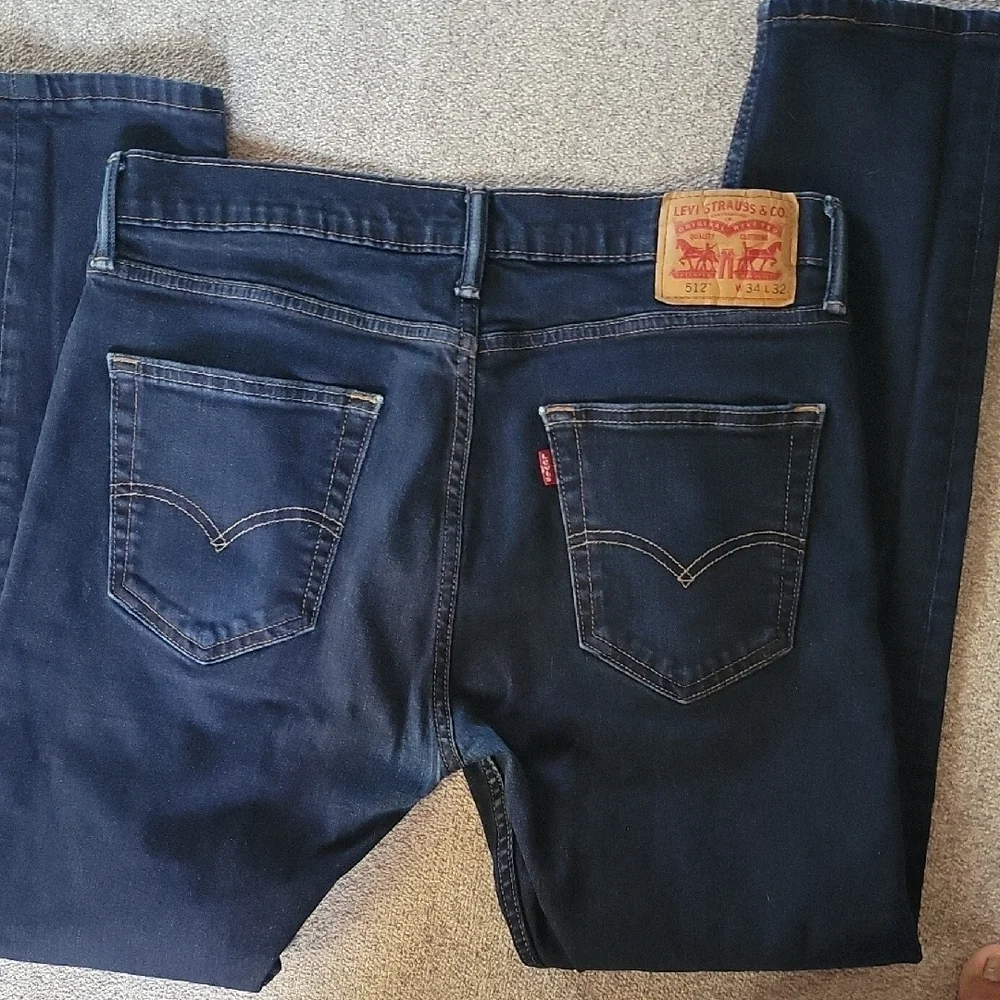Levi's 512 Classic Blue Jeans Size 34